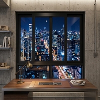 Ventanas Abatibles Modernas de Aluminio con Marco Delgado y Gran Visión, Vidrio Templado para Distribuidores de Residencias de Lujo