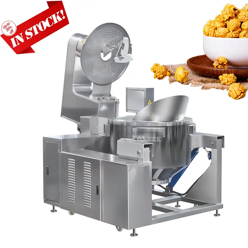 Gute Qualität Große automatische Industrie maschine Popcorn Pilz Süßes Karamell Popcorn Herstellung Maschine Preis Herstellung