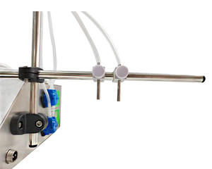 Machine de remplissage à 2 buses pour boissons alcoolisées, jus, eau minérale, laque pour cheveux, sauces, savon, crème, shampoing, miel, huile, parfum, cosmétiques - Product Image 4