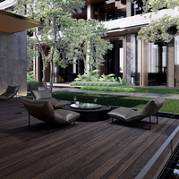 Planches de terrasse en WPC en gros – Revêtement de sol composite bois-plastique anti-fissuration, faible entretien pour jardin sur toit
