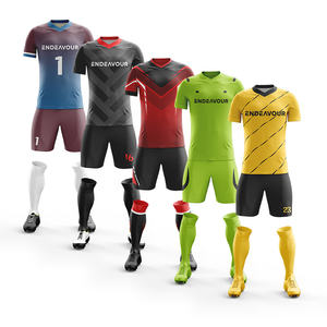 Maillot de football tendance en sublimation, dernière collection, haute qualité, fabriqué en usine, pour équipe - Product Image 1