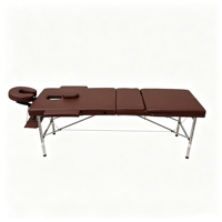 Lit de beauté de haute qualité à 3 sections, hauteur réglable, appui-tête réglable, mobilier de spa