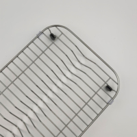 Égouttoir à vaisselle moderne en acier inoxydable 304 pour évier, plateau de séchage étanche multifonctionnel et peu encombrant pour cuisine