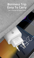 PENJUALAN TERLARIS 2 Paket Set Charger Tipe C Pengiriman Cepat Charger Dinding USB 20W dengan Kabel USB C 60W untuk Pengisian Daya Perangkat Seluler
