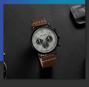 Reloj deportivo de moda para hombre con fecha y cronógrafo y correa de acero, reloj de cuarzo - Product Image 6