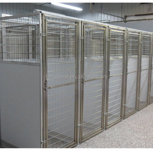 Danh tiếng tốt nhất công ty thép không gỉ 304 chó cũi lớn ngoài trời hữu ích cho các trung tâm đào tạo chó - Product Image 3