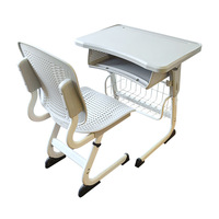 Bureau et chaise d'étudiant polyvalents Comnenir, meubles en métal pour le collège, pour utilisation en milieu hospitalier