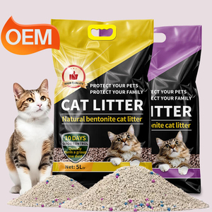 OEM ODM Vente en gros de litière pour chat en granulés de bentonite agglomérante, écologique, jetable dans les toilettes, à base de zéolite et de charbon actif - Product Image 1
