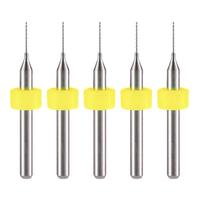 Jeu de forets à queue droite RUIMENG pour circuits imprimés, à rainures spirales, en acier au carbure, finition 0,3 mm - 1,2 mm, pour gravure CNC de bijoux