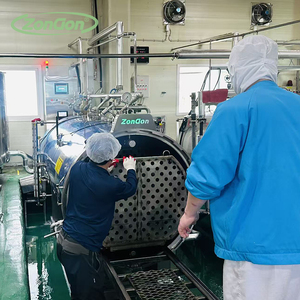 Autoclave a vapore ad alta temperatura completamente automatica per la sterilizzazione di prodotti <span class=keywords><strong>alimentari</strong></span> in scatola a base di fagioli - Product Image 5