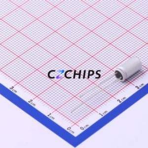 Condensador Sólido SPE1CM471B09OL, Componente de Orificio Pasante (THT), D5.5xL9mm 470uF 20% 16V 5.5mm - Product Image 2