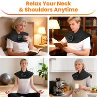 Coussin chauffant sans fil en néoprène pour le cou et les épaules, thérapie par compresse chaude, masseur portable pour le cou et les épaules