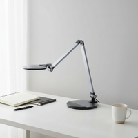 Lampe de bureau LED flexible à commande tactile ABS, abat-jour métallique simple, charge sans fil, lumière de table, protection des yeux, DC CRI 80, moderne