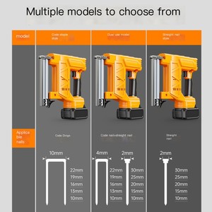 Graffettatrice Elettrica Portatile al Litio per Fai-da-Te, Pistola per Chiodi <span class=keywords><strong>a</strong></span> <span class=keywords><strong>Batteria</strong></span> per Lavorazione del Legno - Product Image 5