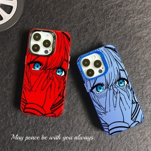 เคสโทรศัพท์มือถือสีสันเงินลายอนิเมะยอดนิยมสำหรับ <span class=keywords><strong>iPhone</strong></span> 16 PLUS 15 <span class=keywords><strong>PRO</strong></span> <span class=keywords><strong>MAX</strong></span> 14 13 <span class=keywords><strong>12</strong></span> 11เคสด้านหลังมือถือ - Product Image 2