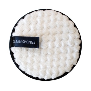 Éponges de <span class=keywords><strong>maquillage</strong></span> réutilisables écologiques, vente en gros, tampons de démaquillant lavables, tampons de démaquillant en microfibre - Product Image 3