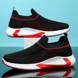 Zapatillas Deportivas Sin Cordones para Hombre - Zapatos para Caminar de Malla Transpirable, Ligeros, Antideslizantes, Cómodos y Casuales - Product Image 6