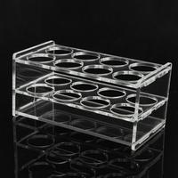 Support de tubes à essai en plastique à 8 fentes de 23 mm de diamètre, support de tubes à essai de laboratoire