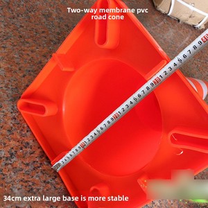 Phản quang PVC & PE giao thông nón trắng không có bãi đậu xe cảnh báo tam giác cho an toàn đường Bộ Xây Dựng roadblock Thùng facilties - Product Image 1