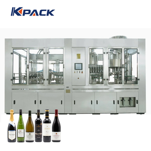 Automatique Verre Bouteille Vin Bouchon Vin Rouge Vin Vodka Liqueur Jus Boisson Lavage Remplissage Machine À Sceller - Product Image 1