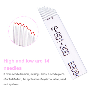 Lames de microblading en acier inoxydable, aiguilles jetables pour tatouage des sourcils, pour stylo manuel, artiste PMU, usage professionnel en studio - Product Image 5