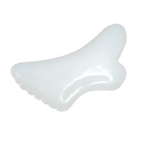 100% naturale bianco giada Guasha Stone Gua Sha strumento facciale per Spa <span class=keywords><strong>meditazione</strong></span> rilassante - Product Image 4