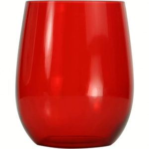 Transparent Stemless Acrylic Plastic <b>Egg</b>-shaped Stemless Wine Glass Customizable Logo - Product Image 2