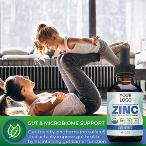 Oem mẫu miễn phí ion kẽm chất lỏng giọt miễn dịch tăng cường kẽm tinh khiết bổ sung bao gồm canxi sắt Selen - Product Image 5