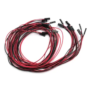 2针母跳线连接器电线24AWG 2p杜邦电缆，用于3D打印机10厘米/20厘米/30厘米长