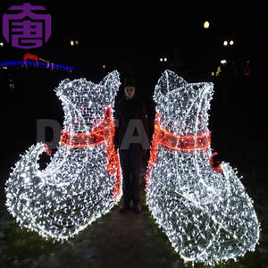 ไฟประดับรูปรองเท้าคริสต์มาสสำหรับตกแต่งภูมิทัศน์ถนนและงานปาร์ตี้ในร่มในช่วงเทศกาล พร้อมแสง LED สีอุ่น - Product Image 2