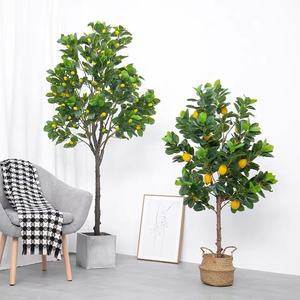 Plante artificielle de citronnier en gros avec pot, arbre fruitier simulé, décoration intérieure, bureau, bonsaï - Product Image 4