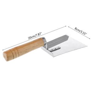Chinabees apicultura pala de acero inoxidable raspador cuchillo herramienta mango de madera para marco de colmena excluidor limpieza Apicultura - Product Image 3