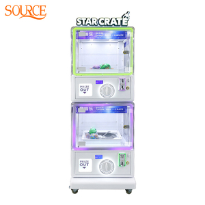 Machine <span class=keywords><strong>de</strong></span> jeu d'arcade à monnayeur SOURCE, mini, <span class=keywords><strong>de</strong></span> bureau, à double couche, avec LED colorées et pince <span class=keywords><strong>de</strong></span> fixation - Product Image 1