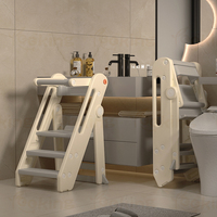 Moderner, einfacher Kinderhocker, Montessori Klappbarer Lernturm, Kinderleiter und Hocker, faltbarer Kinder-Tritthocker