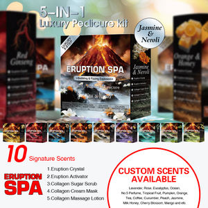 Kit de Pédicure <span class=keywords><strong>5</strong></span>-en-1 Effet Bulle pour Salon et Spa – Collagène Cristallin, Aromathérapie, Détox Intense - Product Image 1