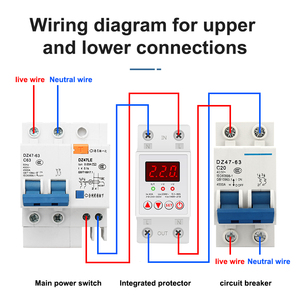 YHAVP-1 de rail Din Courant de surtension réglable 40A 63A 220V 230V Protection contre les surtensions Relais Protection contre les surtensions - Product Image 5