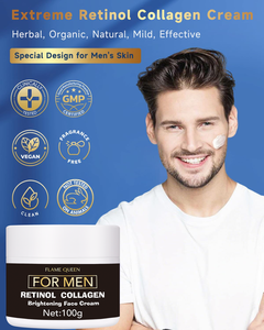 Crème hydratante naturelle bio pour le <span class=keywords><strong>visage</strong></span> jour et nuit au rétinol et au collagène Crème hydratante pour le <span class=keywords><strong>visage</strong></span> pour <span class=keywords><strong>homme</strong></span> - Product Image 2