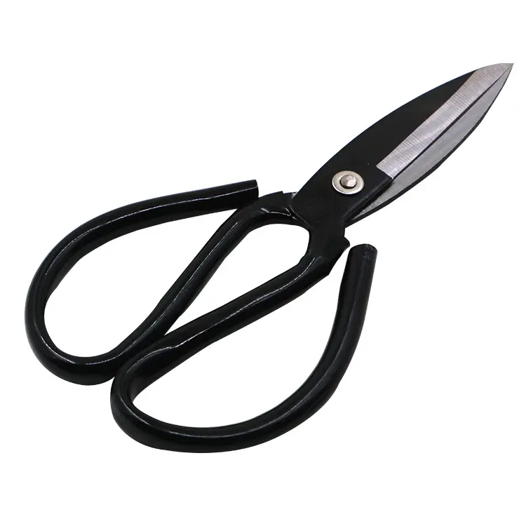 Wholesale Big Head Carbon Steel with Black Handle Tailor Scissors Fabric Household Scissors Sharp Scissors Fabric /Sewing Shears