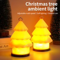 LED Hängende Typ-C Aufladbare Silikon Flexible Ambiente Weihnachtsbaum Nachtlichterkette für Heimdekoration und Feiertagsgeschenke