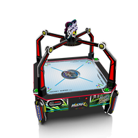 Table de hockey sur air pour 4 joueurs, hockey sur air, sniper, parc d'attractions intérieur, machine de jeu d'arcade à pièces
