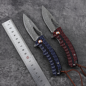 <span class=keywords><strong>Couteau</strong></span> pliant Bochen New Damascus 2026, 60 HRC, <span class=keywords><strong>couteau</strong></span> de poche EDC pour l'extérieur avec manche ergonomique coloré pour le camping, vente en gros OEM - Product Image 4