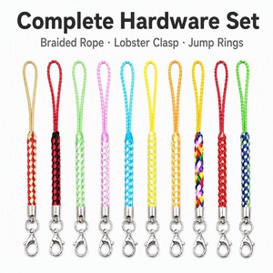 Accesorios al por mayor de rayón <span class=keywords><strong>para</strong></span> teléfonos móviles: cordón trenzado, accesorios de hardware, colgante DIY con dije de animal chapado de Navidad - Product Image 2