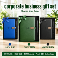 Coffret Cadeau d'Entreprise Universitaire Haut de Gamme Gravé avec Boîte Rigide, Carnet à Chargement Sans Fil et Stylo – Édition Académique