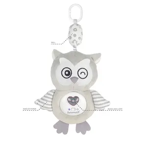 Musical Baby Crib Mobile Animals Soother Toy For Crib Hanging Shantou Toy Electronic Plush Toy