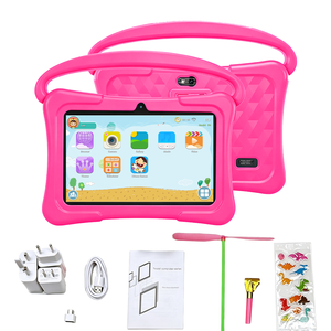 Étui pour tablette pour enfants avec poignée, housse de protection résistante aux chutes, pour usage éducatif, bleu et rose - Product Image 4