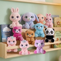 Kawaii grote ogen pluche speelgoed mix konijn panda beer eenhoorn aap hond zacht knuffeldier kindercadeau klauwautomaat pluche