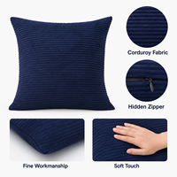 OEM ODM Faible MOQ Housse de coussin unie multi-tailles pour oreiller de lit
