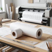 Papier pour traceur blanc personnalisé de qualité supérieure pour les créateurs de mode