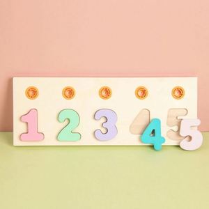 Jouets Montessori multifonctionnels pour enfants, développement de la motricité fine, tri de formes géométriques, tri de couleurs, empilage en bois - Product Image 3