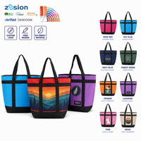 Sac isotherme personnalisé avec logo, sac à lunch thermique réutilisable, sac fourre-tout Oxford imperméable 12L 20L pour le bureau, l'école, vente en gros